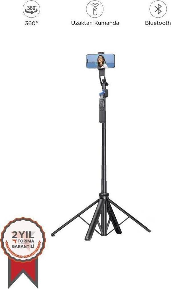 Torima C17 Telefon Tutucu Çok Amaçlı 1.6m Tripod Kamera Tripod - Image 1