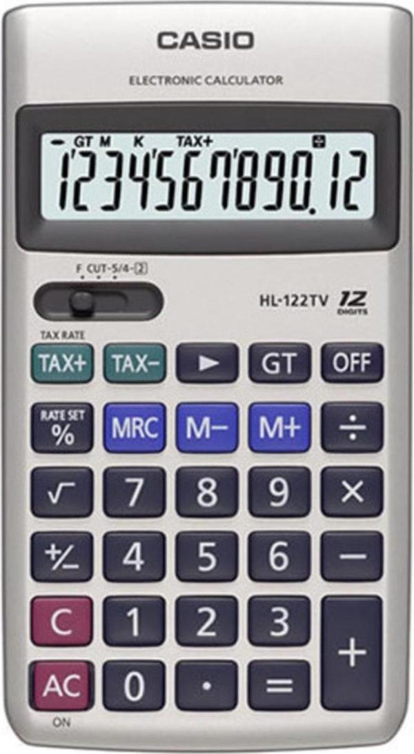 Casio Hl-122Tv 12 Haneli Cep Tipi Hesap Makinesi - Image 1