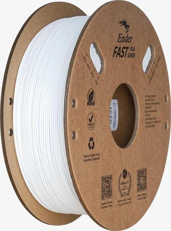 Creality Ender Fast PLA Filament Beyaz 1.75mm 1kg - Image 1