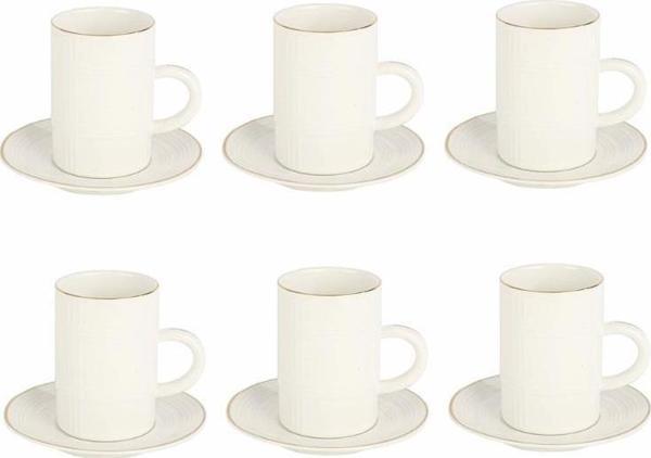 Vitale Porselen Double 6lı Kahve Fincanı Seti MTFK.0111 - Image 1