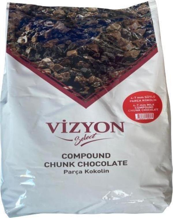 VİZYON PARÇA SELECT KOKOLİN SÜTLÜ ÇİKOLATA 4-7MM (2,5KG) - Image 1