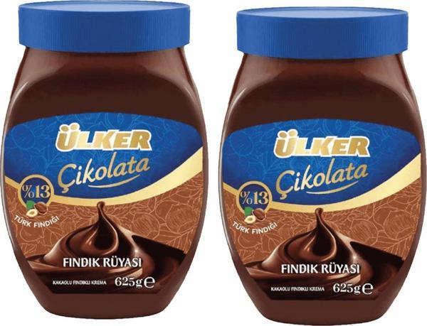 Ülker Fındık Rüyası Kakaolu Fındık Kreması 625 gr x 2 Adet - Image 1