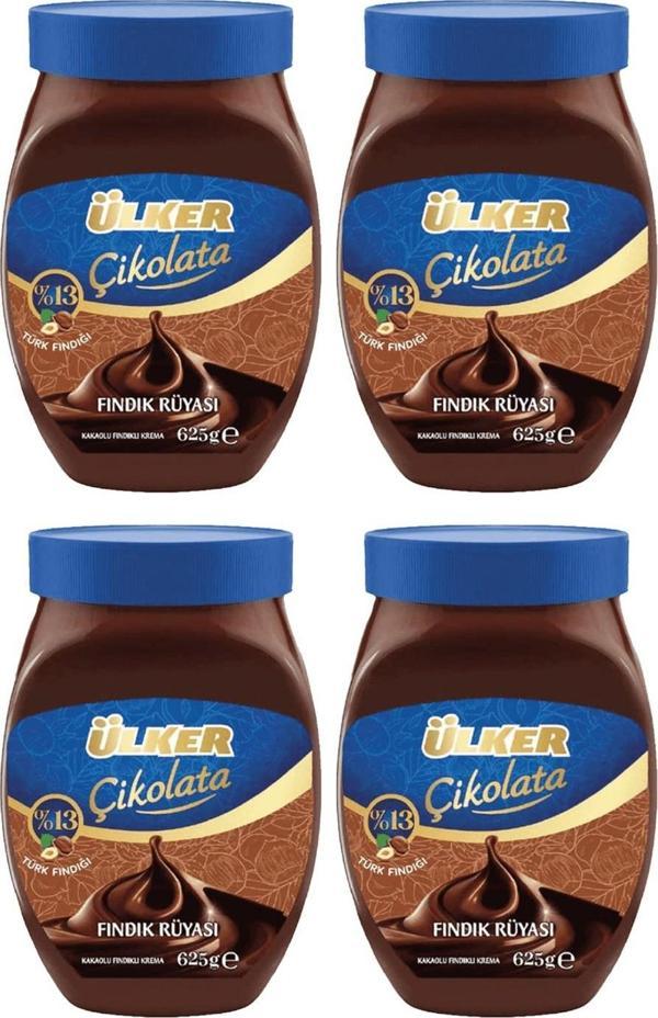 Ülker Fındık Rüyası Kakaolu Fındık Kreması 625 gr x 4 Adet - Image 1