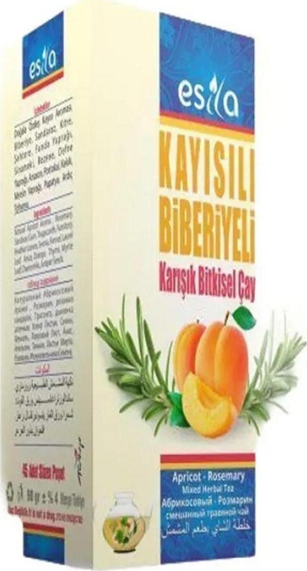 ESİLA Kayısılı Biberiyeli Karışık Bitkisel Çay 45'Li - Image 1