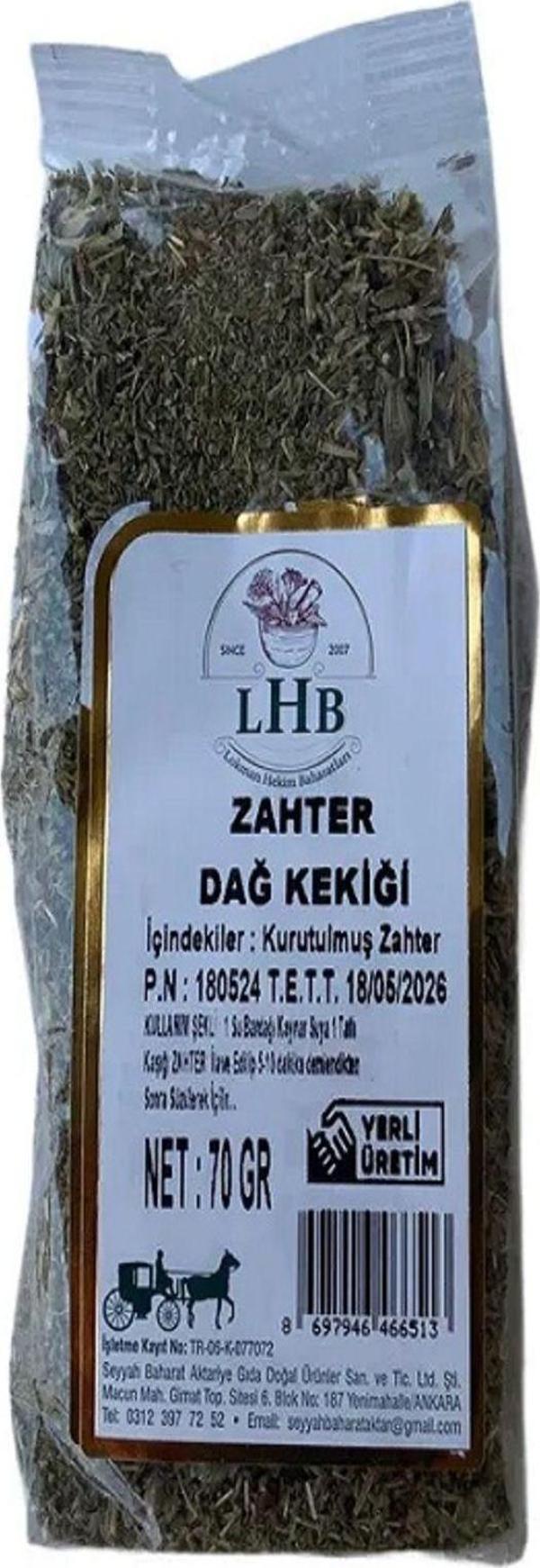 lokman hekim baharat Zahter Dağ Kekiği 70 Gr - Image 1
