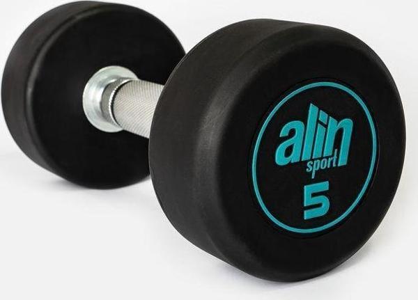 Alinsport Siyah 5 Kg Profesyonel Dambıl Dambıl Seti 5 Kg Kauçuk - Image 1