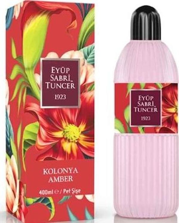 Eyüp Sabri Tuncer Amber Kolonyası 400 ml Silindir Pet Şişe - Image 1