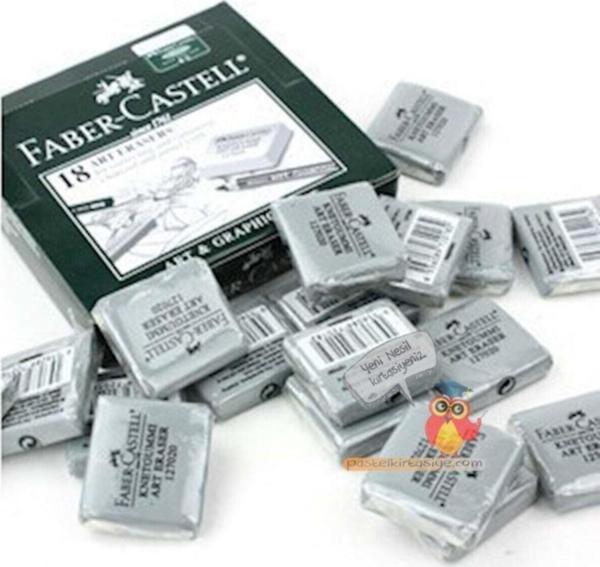 Faber-Castell Gri Hamur Silgi Paket ( 1 Paket 18 Adet ) - Image 1