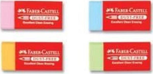Faber-Castell Dust-Free Silgi Renkli 24 Adet - Image 1