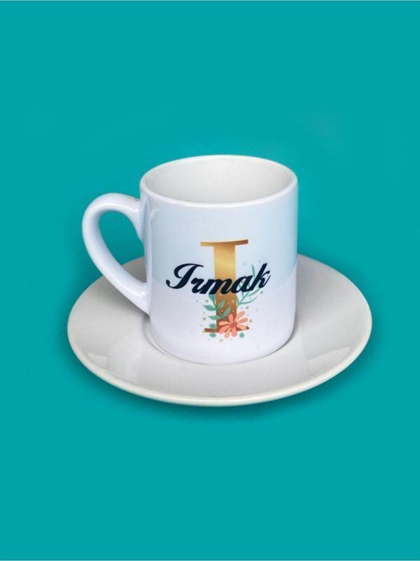 Hepsi Enteresan İsme Özel Porselen Türk Kahvesi Fincanı, Sevgiliye Hediye, Doğum Günü Hediyesi, Porselen Fincan - Image 1