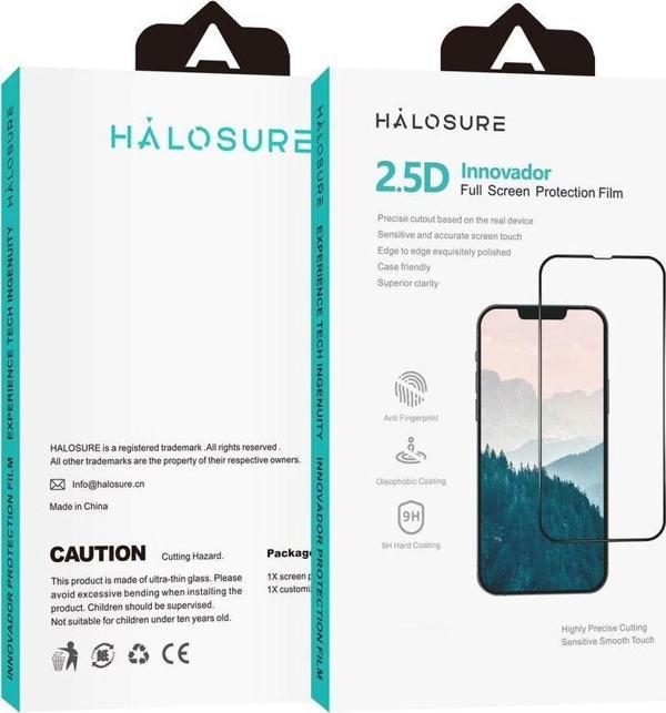 Halosure Iphone 14 Promax Uyumlu 2.5D Anti-Static Hd Cam Ekran Koruyucu Darbe Emici Temperli Kırılmaz - Image 1