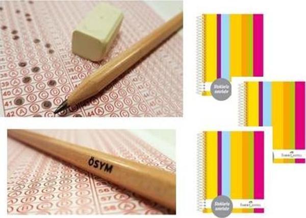 Faber-Castell Sert Kapak 3+1+1 A4 Defter 200 Yprk. 3 Adet Natural Ösym Kurşun Kalemi 20"Li 2,5B - Image 1