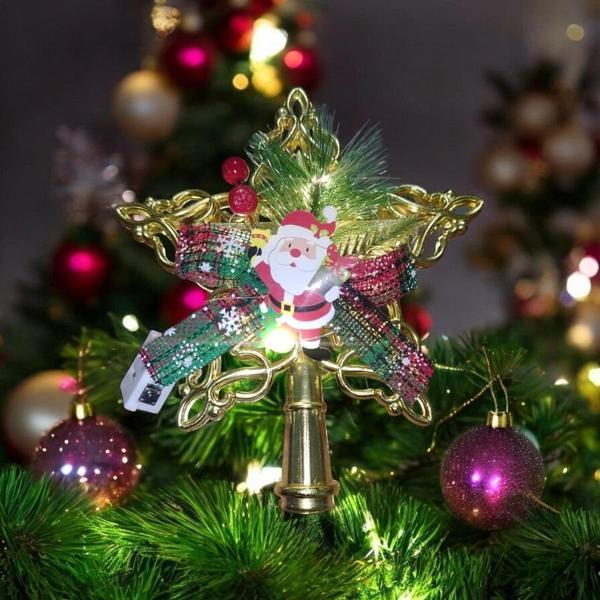 VIP DELUXE 1 ADET LED IŞIKLI TEPE YILDIZI GÜN IŞIĞI LED IŞIKLI NOEL AĞACI TEPE YILDIZI 18 CM YILDIZ - Image 1