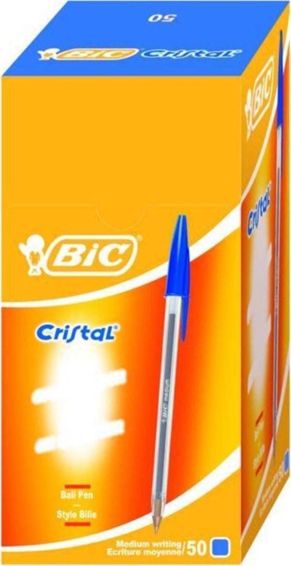 Bic Crıstal Medıum Tükenmez Kalem 50'Li Kutu Mavi - Image 1