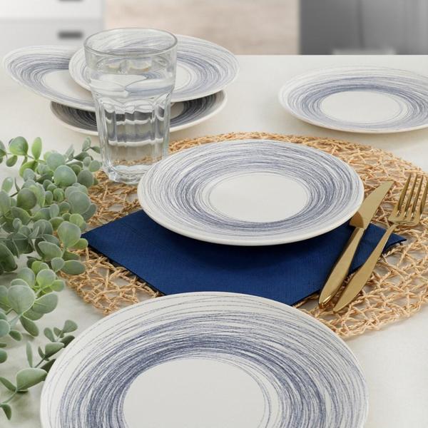 Keraart Round Line Pasta Tabağı 20 Cm 6 Adet - 18401 - Image 1
