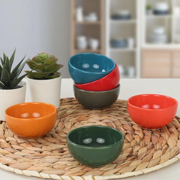 Keramika Rainbow Bulut Çerezlik/Sosluk 8 Cm 6 Adet 113/617 - Image 1