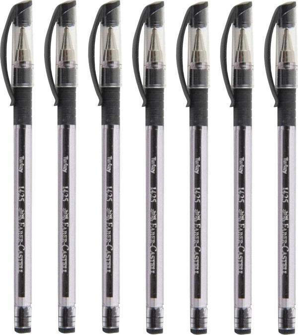 Faber-Castell 1425 Siyah Iğne Uçlu Tükenmez Kalem 7'Li - Image 1