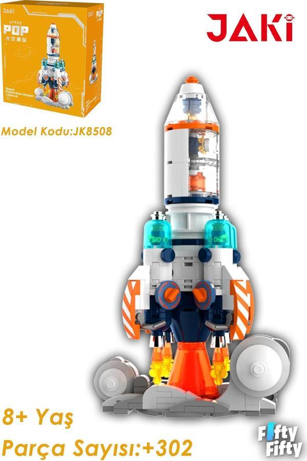 Jaki Mini Space Serisi/Uzay Roketi-JK8508 (+302 Parça) Oyuncak Yapım Seti - Image 1