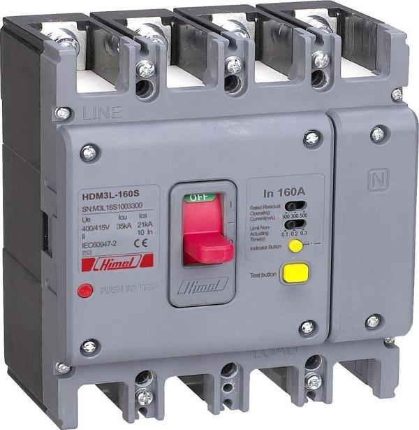 Himel Yangın Korumalı Kompak Şalter 4P 200A Açtırma Bobinli Tse - Image 1