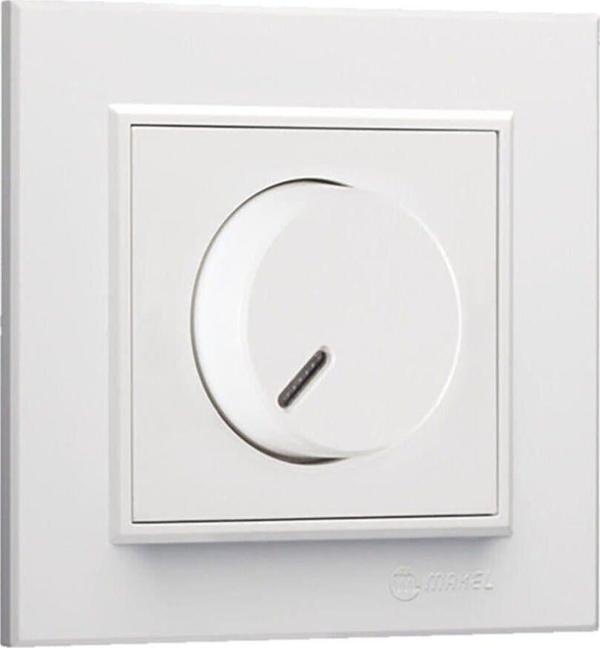 Makel Dimmer Modul Kapak Çerçeve Beyaz Karea - Image 1