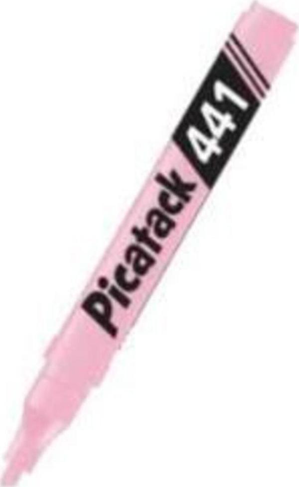Picador Picatack Fosforlu Kalem Pastel Pembe 441 (10 Lu Paket) - Image 1
