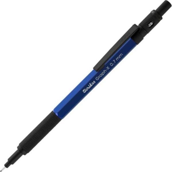 Scrikss Graph-X Metal Versatil Kalem 0.7 Mm Mavi - Image 1