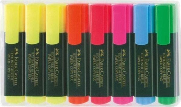 Faber-Castell Fosforlu Kalem 6+2 Li Poşet - Image 1