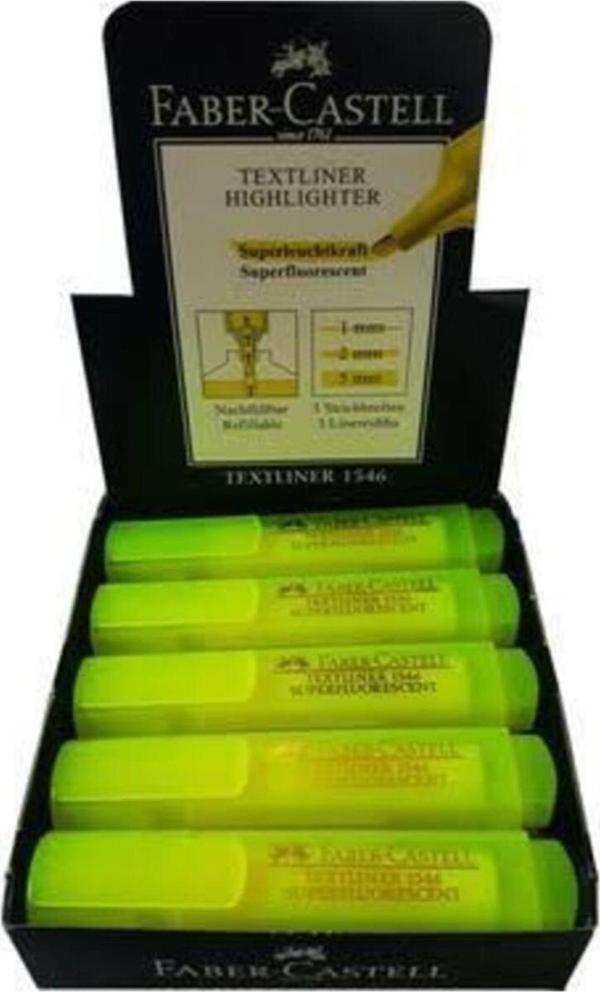 Faber-Castell Fosforlu Kalem S.Sarı 10 Lu Paket (5030154607) - Image 1