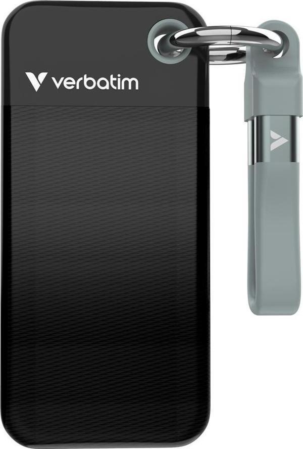 Verbatim Pocket 1TB 1000MB/s Taşınabilir SSD USB 3.2 – Gri - Image 1