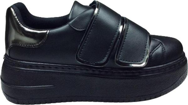 OrtopedikAL Womenly Style 2001 Siyah Cırtlı Kadın Sneaker Spor Ayakkabı - Image 1