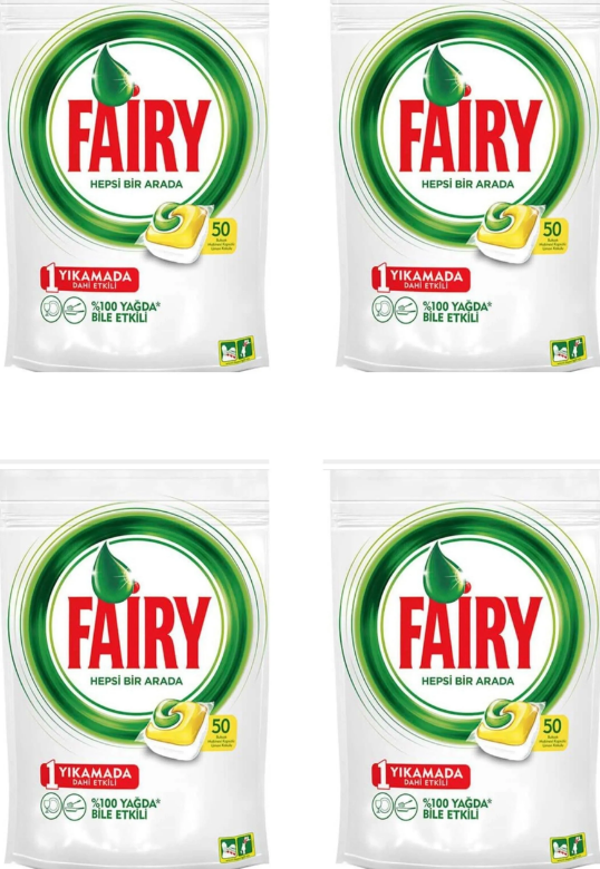 Fairy Bulaşık Makinesi Kapsülü 50'Li 4 Adet - Image 1