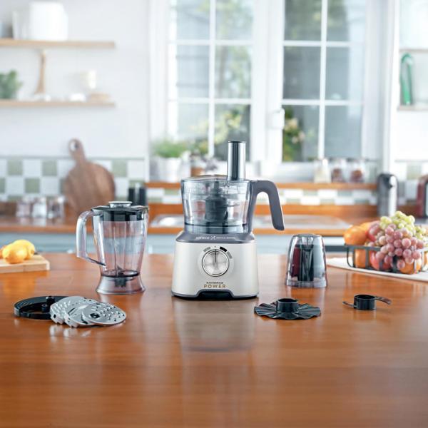 Karaca x Refika Mastermaid Power Multifunctional 10 in 1 Swiss Cream Mutfak Robotu 2000W - Image 1
