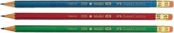 Faber-Castell 2120 Silgili Kurşun Kalem 12 Li Paket (5244212000) - Image 1