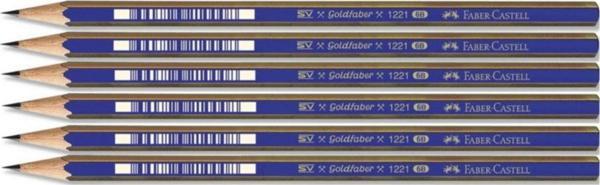 Faber-Castell 1221 Dereceli Resim Kalemi 6B 6 Lı Paket - Image 1