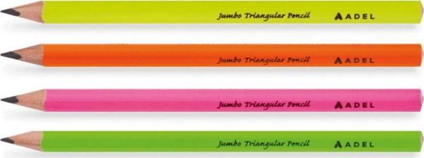 Adeland Jumbo Üçgen Kurşun Kalem 4 Lü Paket - Image 1