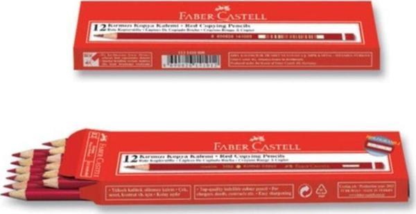 Faber-Castell Kırmızı Kopya Kalemi 24 Adet - Image 1