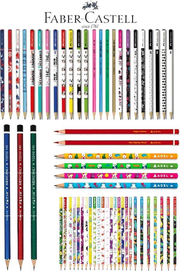 Faber-Castell Kaliteli Karışık 12'Li Kurşun Kalem - Image 1