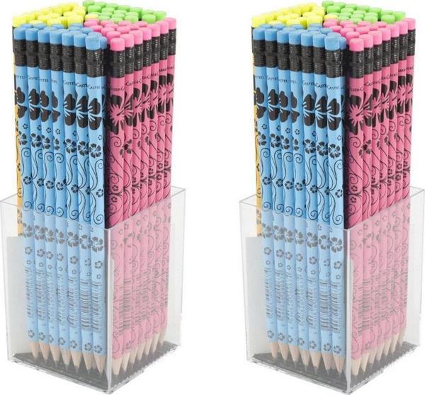 Faber-Castell Flowers Silgili Yuvarlak Kurşun Kalem 144 Lü Paket (5244119400) - Image 1