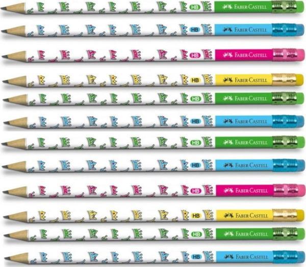 Faber-Castell Crown Silgili Yuvarlak Kurşun Kalem 12 Li Paket - Image 1