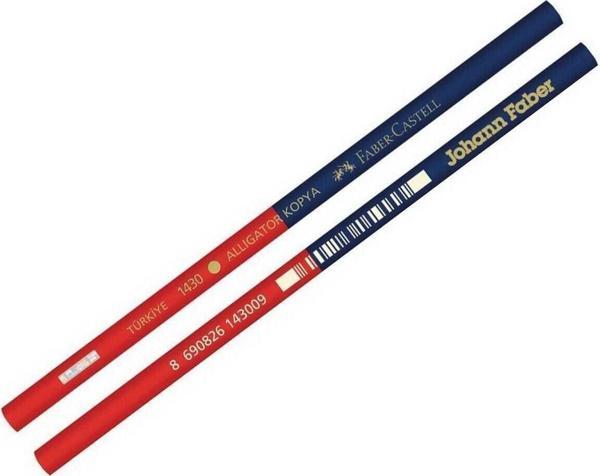 Faber-Castell Kırmızı-Mavi Kopya Kalemi 12 Adet - Image 1