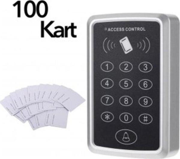 VK -100 Rfid Şifreli Kapı Kilidi + 100 Adet Proximity Kart - Image 1