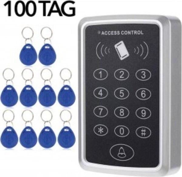 VK -100 Rfid Şifreli Kapı Kilidi + 100 Adet Proximity Tag - Image 1