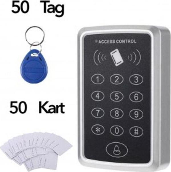 VK -100 Rfid Şifreli Kapı Kilidi + 50 Adet Manyetik Tag + 50 Adet Proximity Kart - Image 1