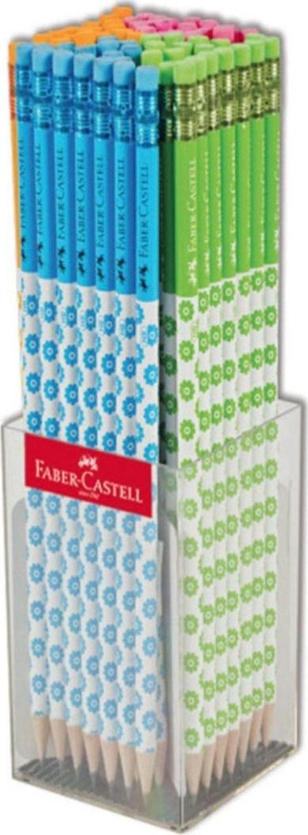 Faber-Castell Kurşun Kalem Flowers Silgili Hb Yuvarlak 72 Li Paket - Image 1