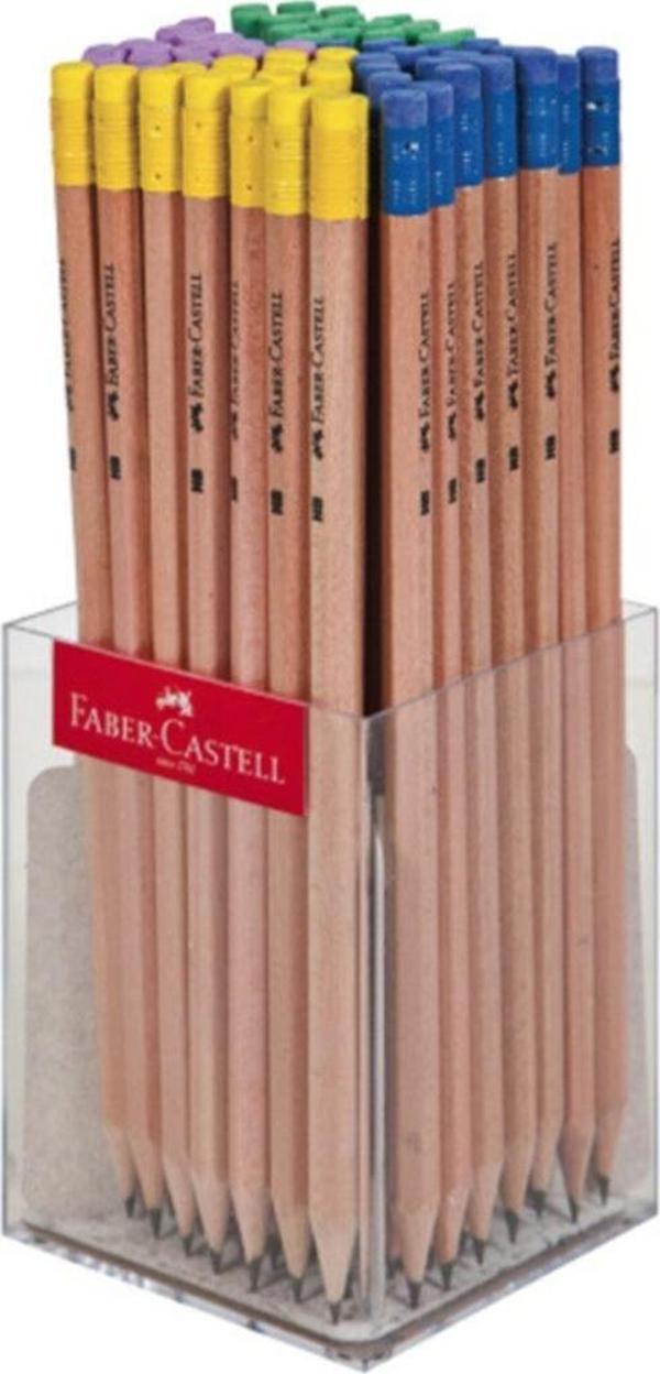 Faber-Castell Kurşun Kalem Silgili Naturel 72 Li 5244117900000 (72 Adet 1 Paket) - Image 1
