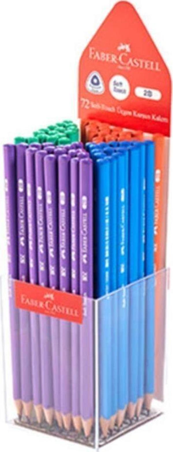 Faber-Castell Kurşun Kalem Soft Touch Üçgen 2B (72 Li Kutu) - Image 1