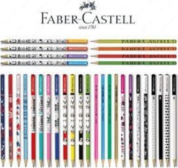 Faber-Castell Lüx Mercanlı Karışık Kurşun Kalem 12'Li - Image 1