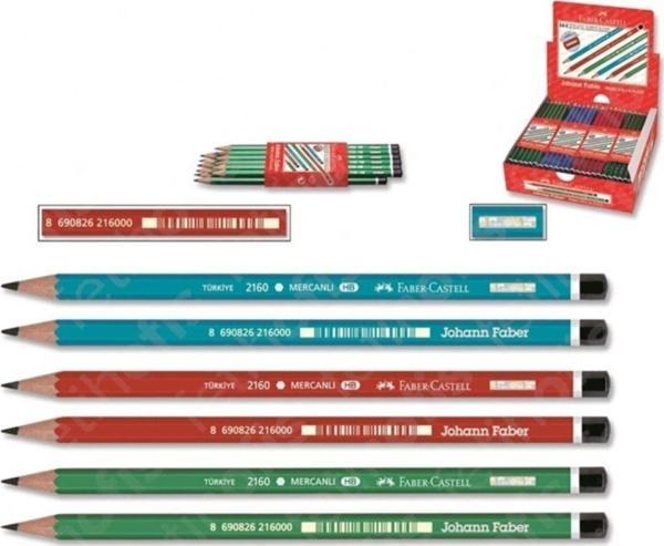 Faber-Castell Mercanlı Kurşun Kalem 12 Li - Image 1