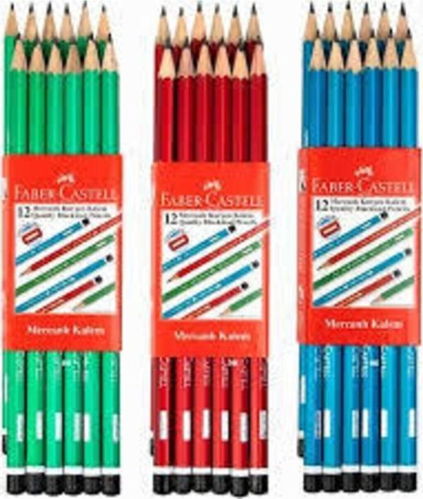 Faber-Castell Mercanlı Kurşun Kalem 12'Li - Image 1