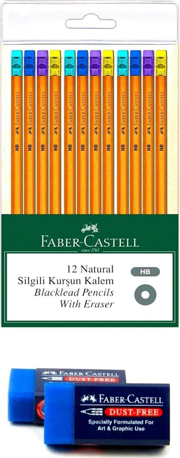 Faber-Castell Silgi + Naturel Kalem 2'Li Paket - Image 1